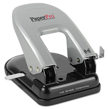 Bostitch® 40-sheet Ez Squeeze Two-hole Punch, 9-32" Holes, Black-silver freeshipping - TVN Wholesale